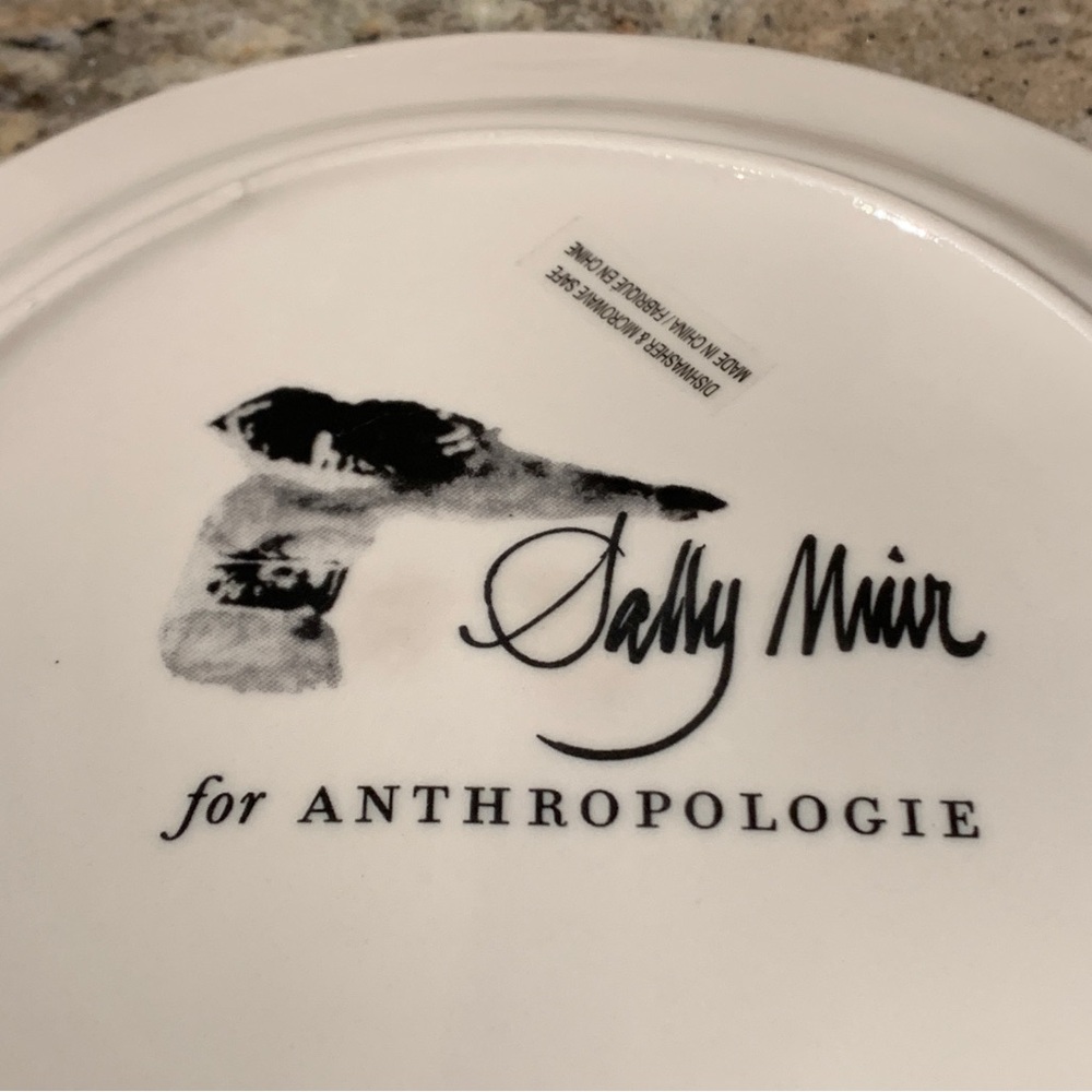 Frenchie FRENCH BULLDOG Plate by Sally Muir ANTHROPOLOGIE - Picture 3 of 5